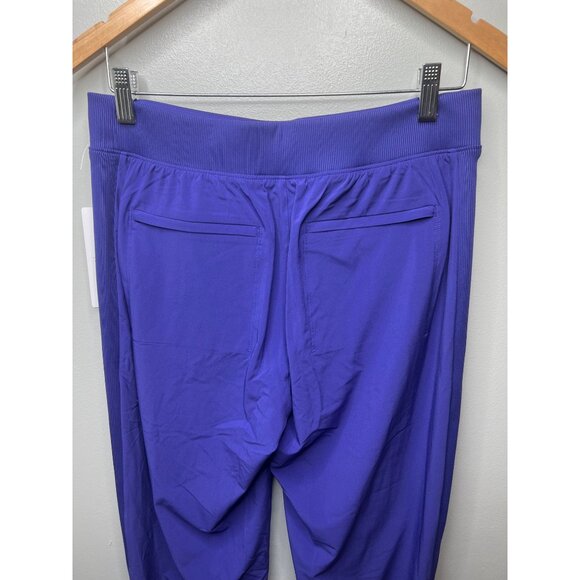 Athleta Brooklyn Lined Pant Womens Purple Ribbed Waist Size 8 - Picture 9 of 16